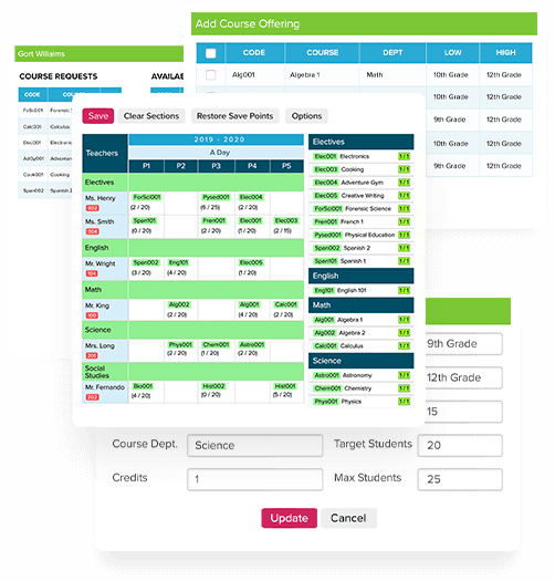 Online master scheduler software
