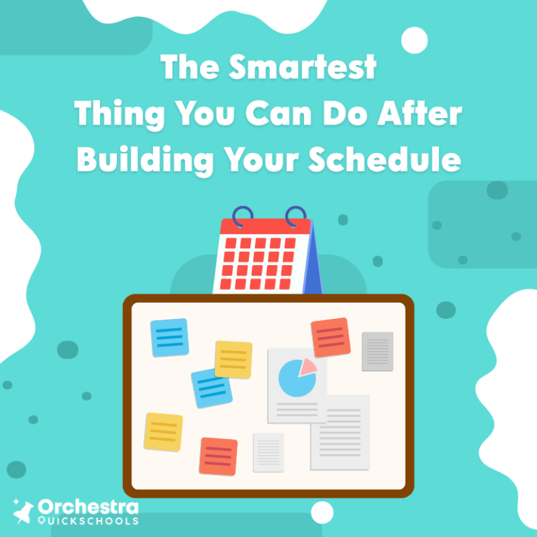 The Smartest Thing You Can Do After Building Your Schedule