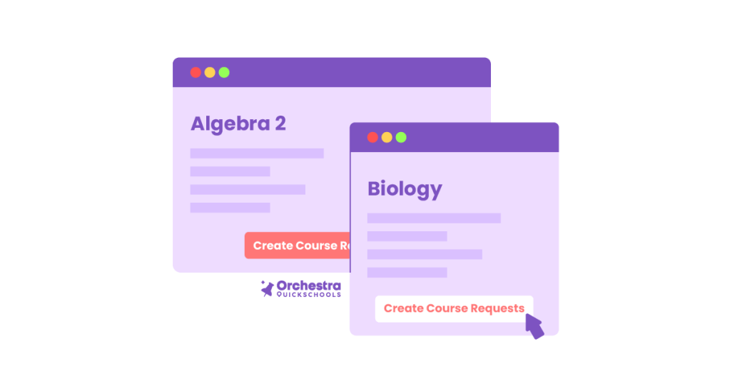 Manage exam and course requests with Orchestra Master Scheduler