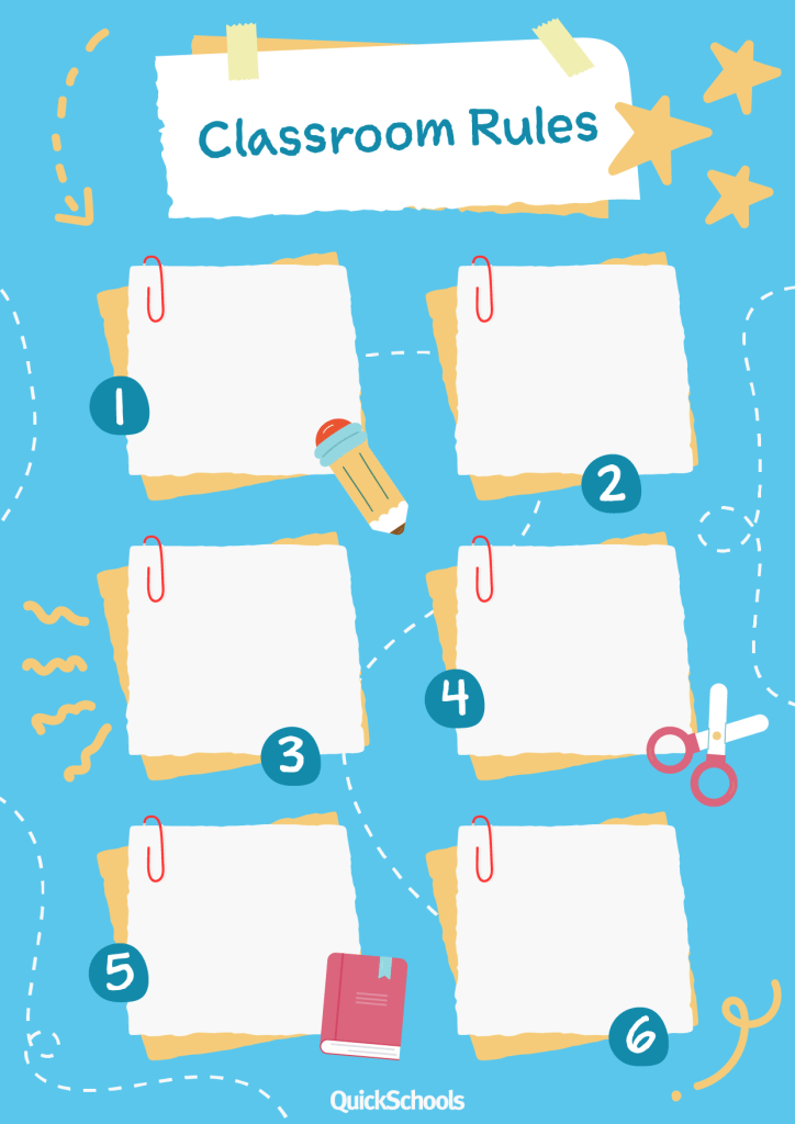 Classroom rules template